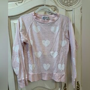 Wildfox Distressed Heart Sweatshirt